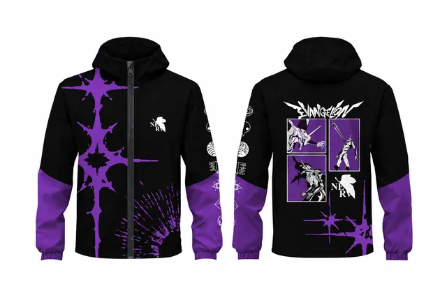 Cortaviento Evangelion · Morado