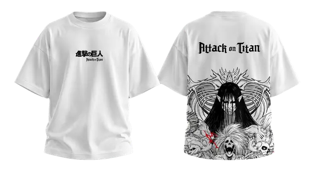 Franela oversize Attack on Titan